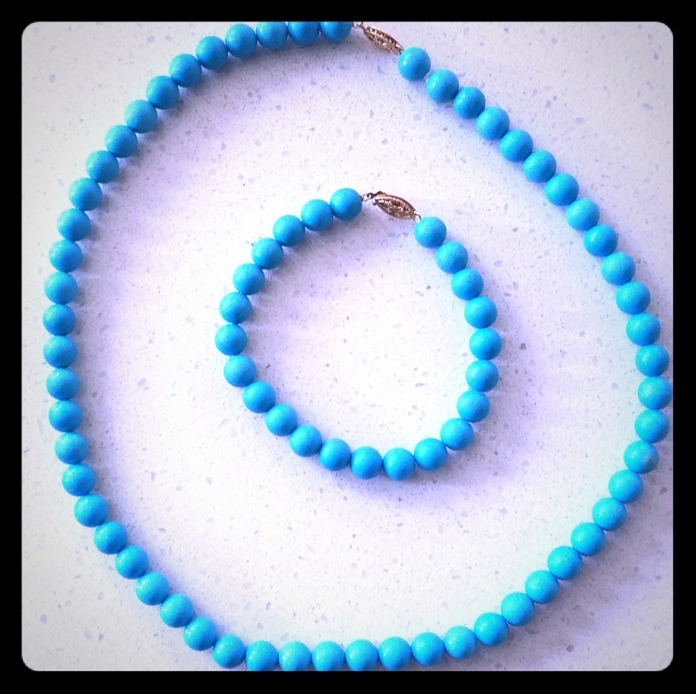 Turquoise Necklace and Bracelet